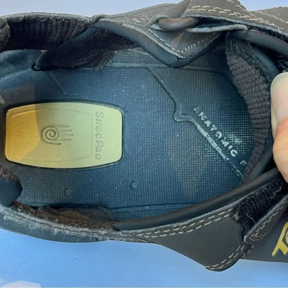 Teva Men's Brown/Gray Sandals Shoc Pad Size 9